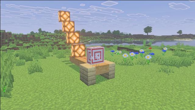 Screenshot of the Minecraft Bedrock Marketplace product Vertical Slabs Add-On created by Logdotzip.