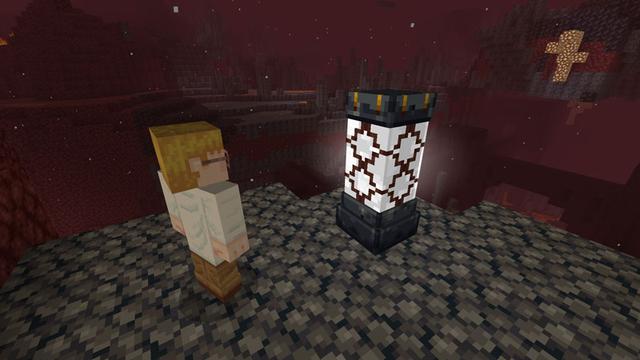 Screenshot of the Minecraft Bedrock Marketplace product Warp Lamps v1.2 Add-On created by Logdotzip.
