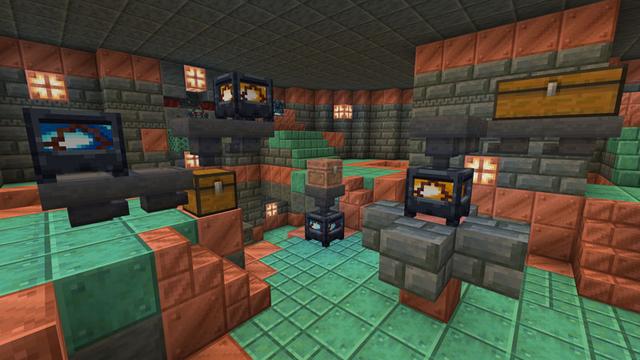 Screenshot of the Minecraft Bedrock Marketplace product Warp Lamps v1.3 Add-On created by Logdotzip.