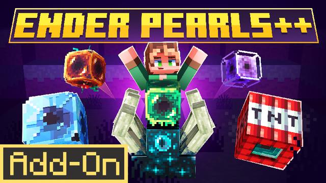 Thumbnail of the Minecraft Bedrock Marketplace product Ender Pearls++ created by Loose Screw.
