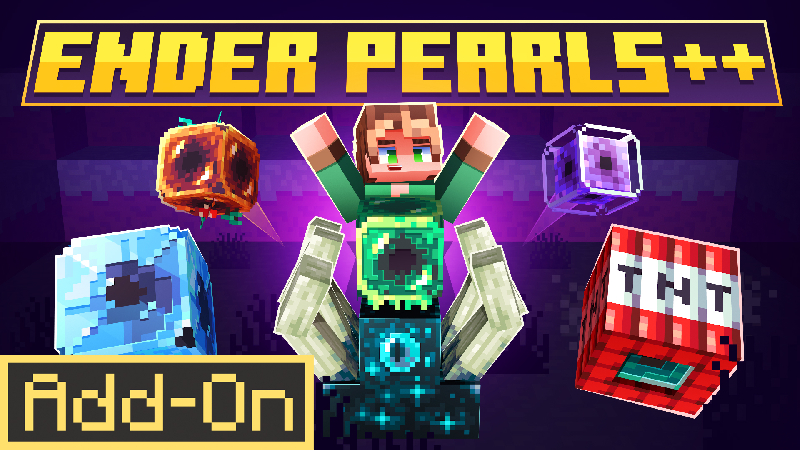 Thumbnail of the Minecraft Bedrock Marketplace product Ender Pearls++ created by Loose Screw.