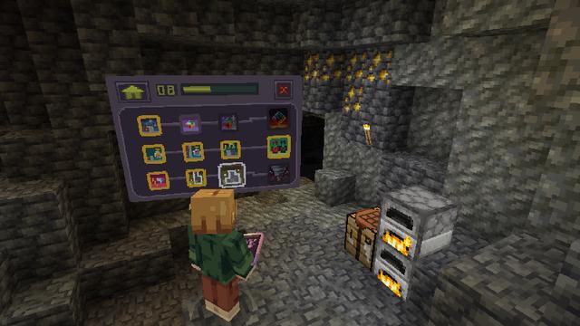 Screenshot of the Minecraft Bedrock Marketplace product Perk Trees Add-On created by Loose Screw.