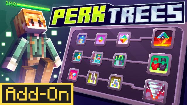 Thumbnail of the Minecraft Bedrock Marketplace product Perk Trees Add-On created by Loose Screw.