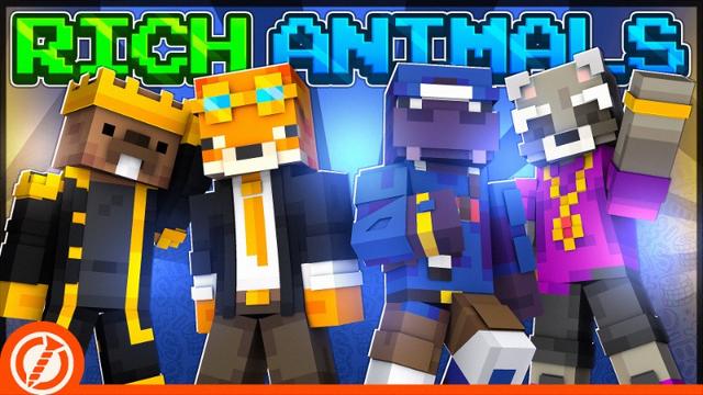 Thumbnail of the Minecraft Bedrock Marketplace product Rich Animals created by Loose Screw.