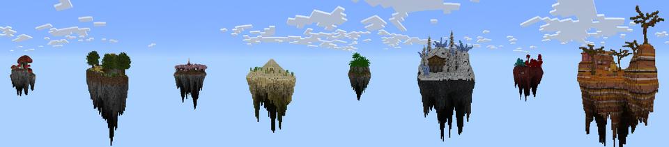 Panorama of the Minecraft Bedrock Marketplace product 100 Days One Block! created by Lore Studios.