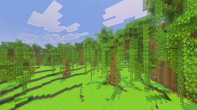 Screenshot of the Minecraft Bedrock Marketplace product Biomes+ Add-On created by Lore Studios.