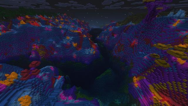 Screenshot of the Minecraft Bedrock Marketplace product Biomes+ Add-On created by Lore Studios.