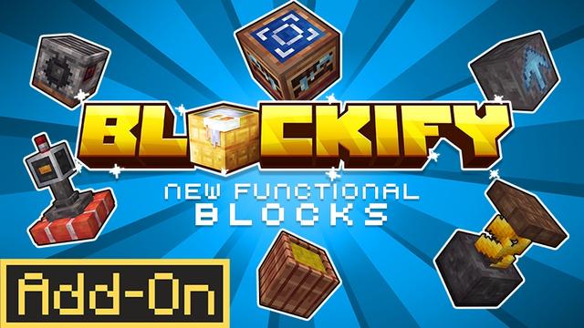 Thumbnail of the Minecraft Bedrock Marketplace product Blockify Add-On created by Lore Studios.