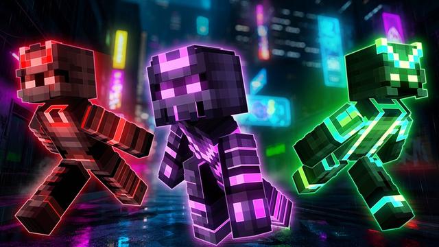 Thumbnail of the Minecraft Bedrock Marketplace product Cyber Samurais created by Lore Studios.