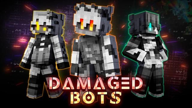 Thumbnail of the Minecraft Bedrock Marketplace product Damaged Bots created by Lore Studios.