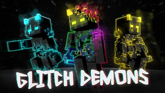 Thumbnail of the Minecraft Bedrock Marketplace product Glitch Demons created by Lore Studios.