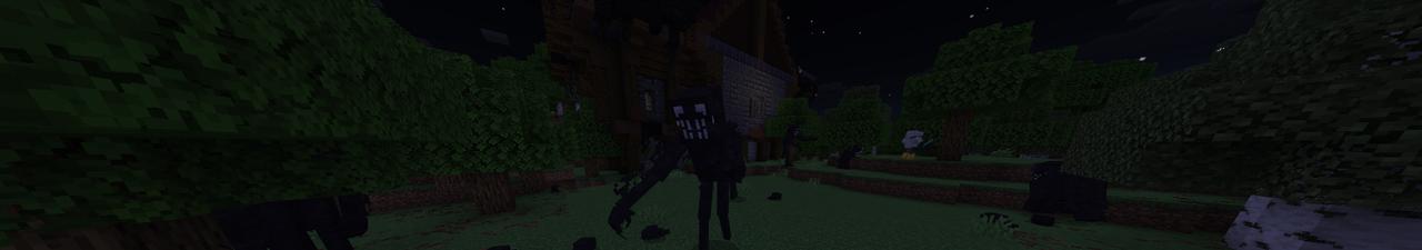Panorama of the Minecraft Bedrock Marketplace product HorrorCraft Add-On created by Lore Studios.