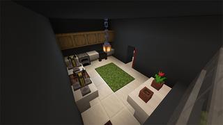 Screenshot of the Minecraft Bedrock Marketplace product Modern Hacker Mansion created by Lore Studios.