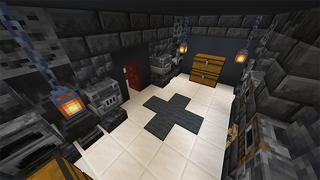 Screenshot of the Minecraft Bedrock Marketplace product Modern Hacker Mansion created by Lore Studios.