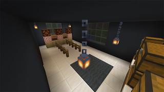 Screenshot of the Minecraft Bedrock Marketplace product Modern Hacker Mansion created by Lore Studios.