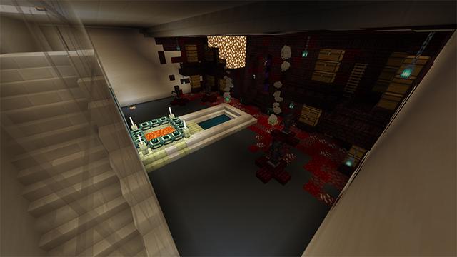 Screenshot of the Minecraft Bedrock Marketplace product Modern Hacker Mansion created by Lore Studios.