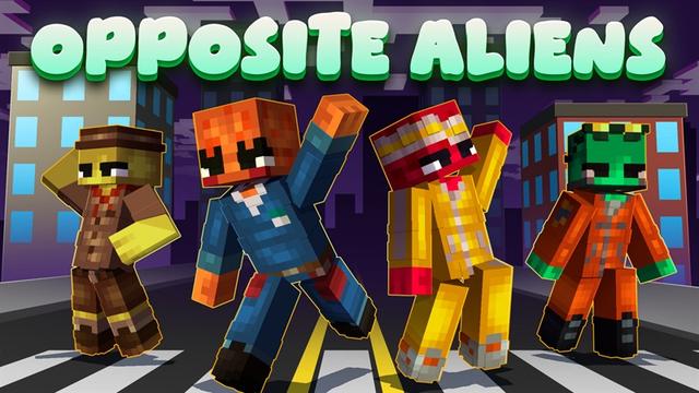 Thumbnail of the Minecraft Bedrock Marketplace product Opposite Aliens created by Lore Studios.