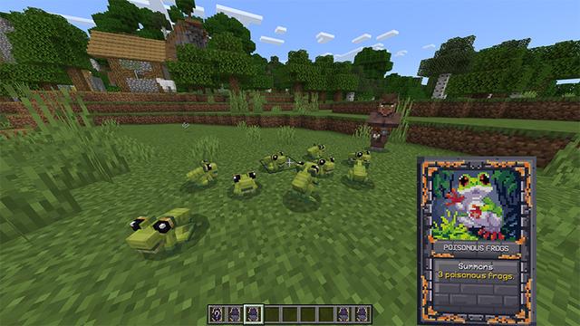 Screenshot of the Minecraft Bedrock Marketplace product Spellcards Add-On created by Lore Studios.