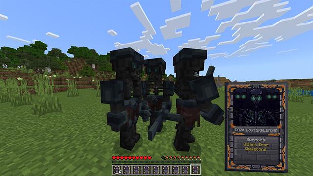 Screenshot of the Minecraft Bedrock Marketplace product Spellcards Add-On created by Lore Studios.