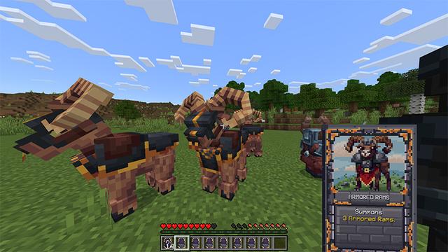 Screenshot of the Minecraft Bedrock Marketplace product Spellcards Add-On created by Lore Studios.
