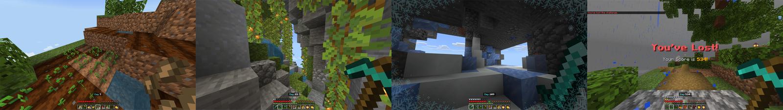 Panorama of the Minecraft Bedrock Marketplace product Stuck at One Chunk! created by Lore Studios.
