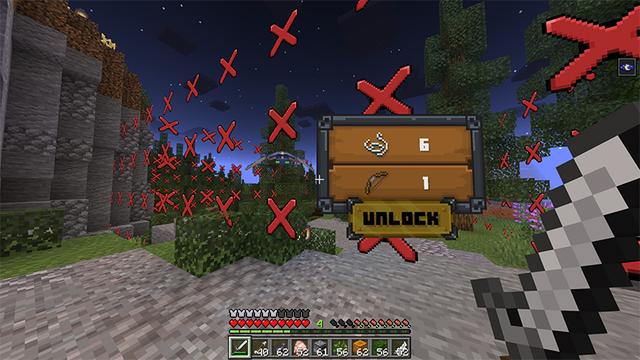 Screenshot of the Minecraft Bedrock Marketplace product SURVIVAL BUT CHUNKS ARE LOCKED created by Lore Studios.
