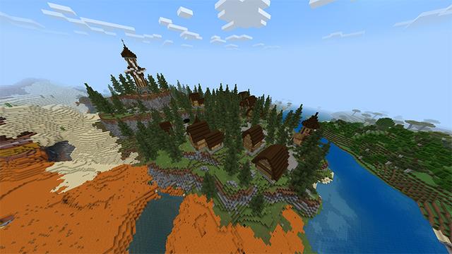 Screenshot of the Minecraft Bedrock Marketplace product SURVIVAL BUT CHUNKS ARE LOCKED created by Lore Studios.