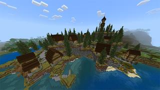 Screenshot of the Minecraft Bedrock Marketplace product SURVIVAL BUT CHUNKS ARE LOCKED created by Lore Studios.