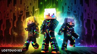 Thumbnail of the Minecraft Bedrock Marketplace product Rainbow Hackers created by Lostduckies.
