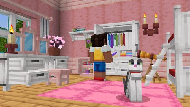 Screenshot of the Minecraft Bedrock Marketplace product BLOCK FURNITURE Add-On created by Lothiredon.