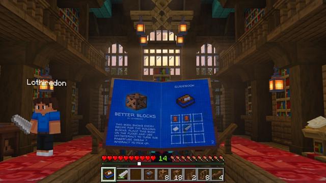 Screenshot of the Minecraft Bedrock Marketplace product BUILDING BLOCKS Add-On created by Lothiredon.