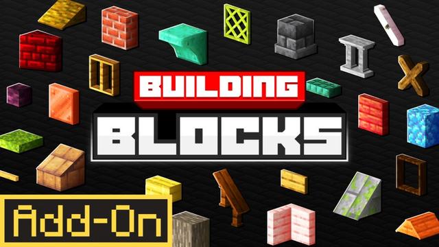 Thumbnail of the Minecraft Bedrock Marketplace product BUILDING BLOCKS Add-On created by Lothiredon.
