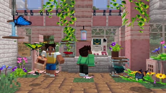 Screenshot of the Minecraft Bedrock Marketplace product BUTTERFLY Add-On created by Lothiredon.