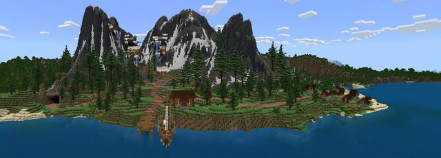 Panorama of the Minecraft Bedrock Marketplace product Cottage Life created by Lothiredon.