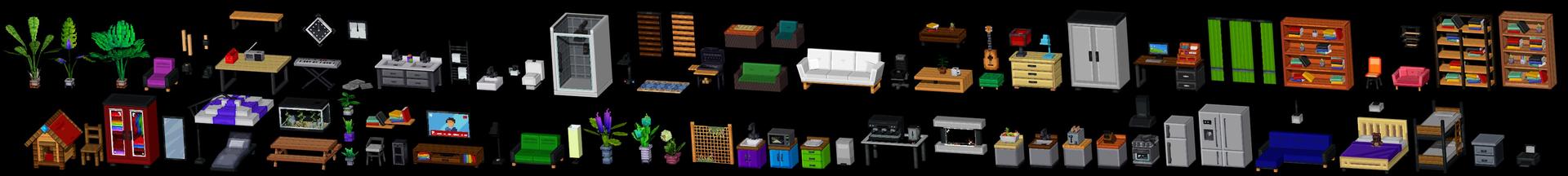 Panorama of the Minecraft Bedrock Marketplace product MODERN FURNITURE Add-On created by Lothiredon.