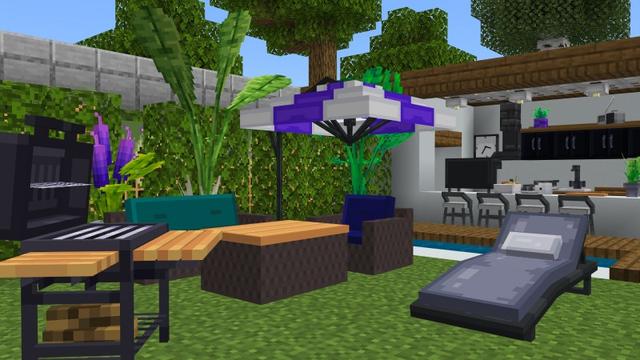 Screenshot of the Minecraft Bedrock Marketplace product MODERN FURNITURE Add-On created by Lothiredon.