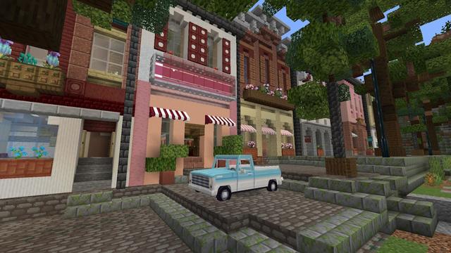 Screenshot of the Minecraft Bedrock Marketplace product Small Train Village created by Lothiredon.