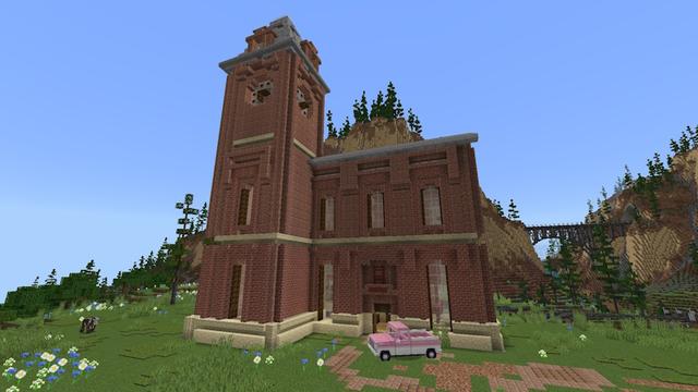 Screenshot of the Minecraft Bedrock Marketplace product Small Train Village created by Lothiredon.
