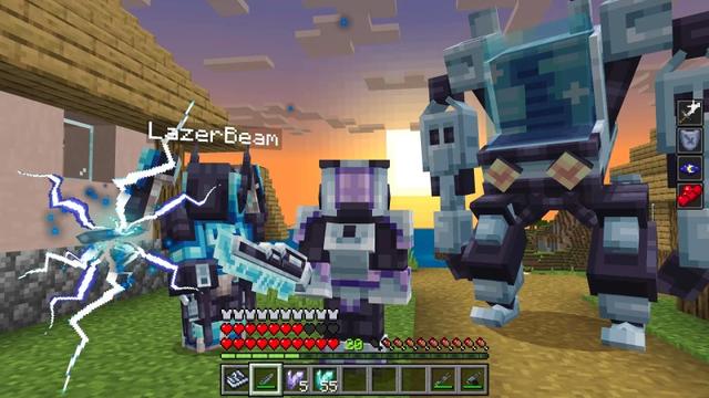 Screenshot of the Minecraft Bedrock Marketplace product WEAPONS Add-On created by Lothiredon.