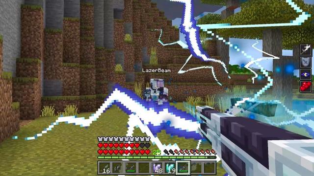 Screenshot of the Minecraft Bedrock Marketplace product WEAPONS Add-On created by Lothiredon.