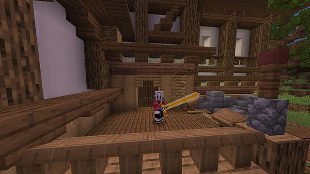 Screenshot of the Minecraft Bedrock Marketplace product Anime Weapons! created by Lua Studios.