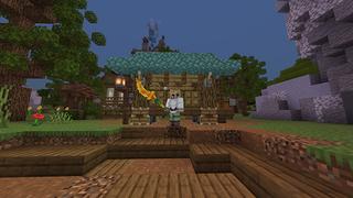 Screenshot of the Minecraft Bedrock Marketplace product Anime Weapons! created by Lua Studios.