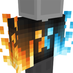 Thumbnail of the Minecraft Bedrock Marketplace product Big Dual Fire Creeper Hoodie created by Lua Studios.