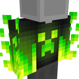 Thumbnail of the Minecraft Bedrock Marketplace product Big Green Fire Creeper Hoodie created by Lua Studios.