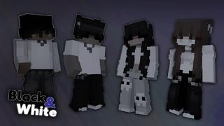 Thumbnail of the Minecraft Bedrock Marketplace product Black and White created by Lua Studios.