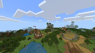 Screenshot of the Minecraft Bedrock Marketplace product Block SMP created by Lua Studios.