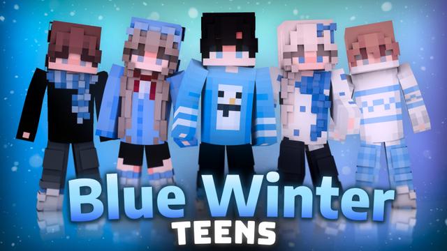 Thumbnail of the Minecraft Bedrock Marketplace product Blue Winter Teens created by Lua Studios.