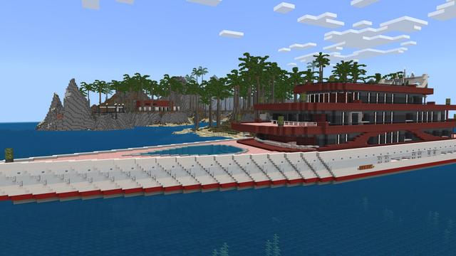 Screenshot of the Minecraft Bedrock Marketplace product Cruise Ship created by Lua Studios.