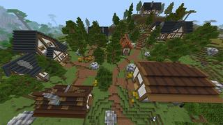Screenshot of the Minecraft Bedrock Marketplace product Falling Lucky Meteors created by Lua Studios.