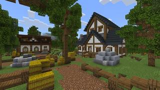 Screenshot of the Minecraft Bedrock Marketplace product Falling Lucky Meteors created by Lua Studios.